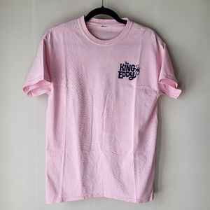 The king Eddy pink short-sleeved crew neck tshirt size M